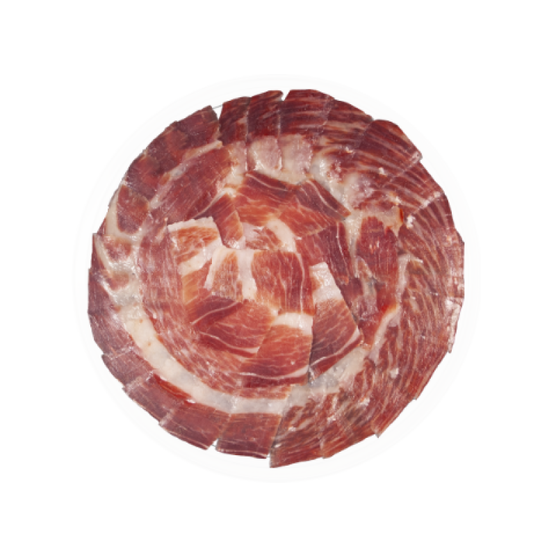 Plat de pernil de bellota ibèric 50% Raça ibèrica tallat a mà